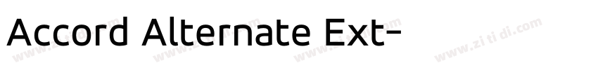 Accord Alternate Ext字体转换